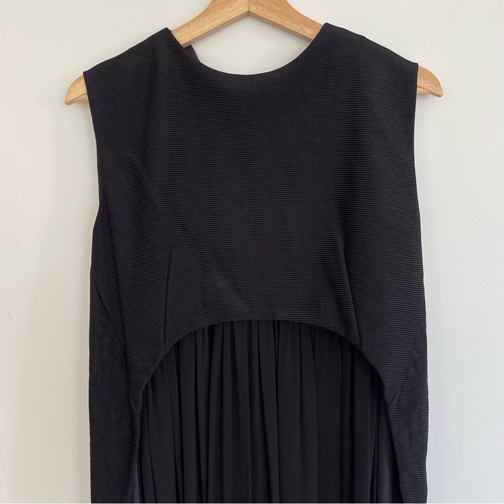 Balenciaga Black Asymmetrical Shift Dress Ready To Wear 2012